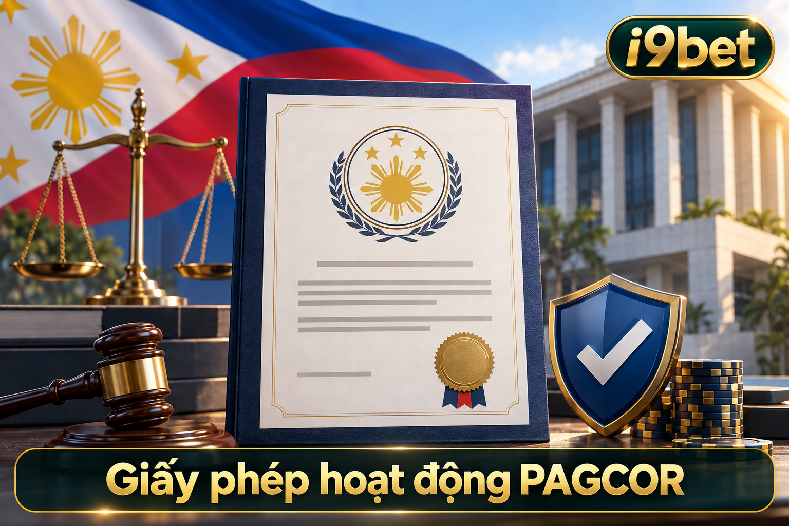 I9bet có giấy phép hợp pháp do nhiều tổ chức chứng nhận